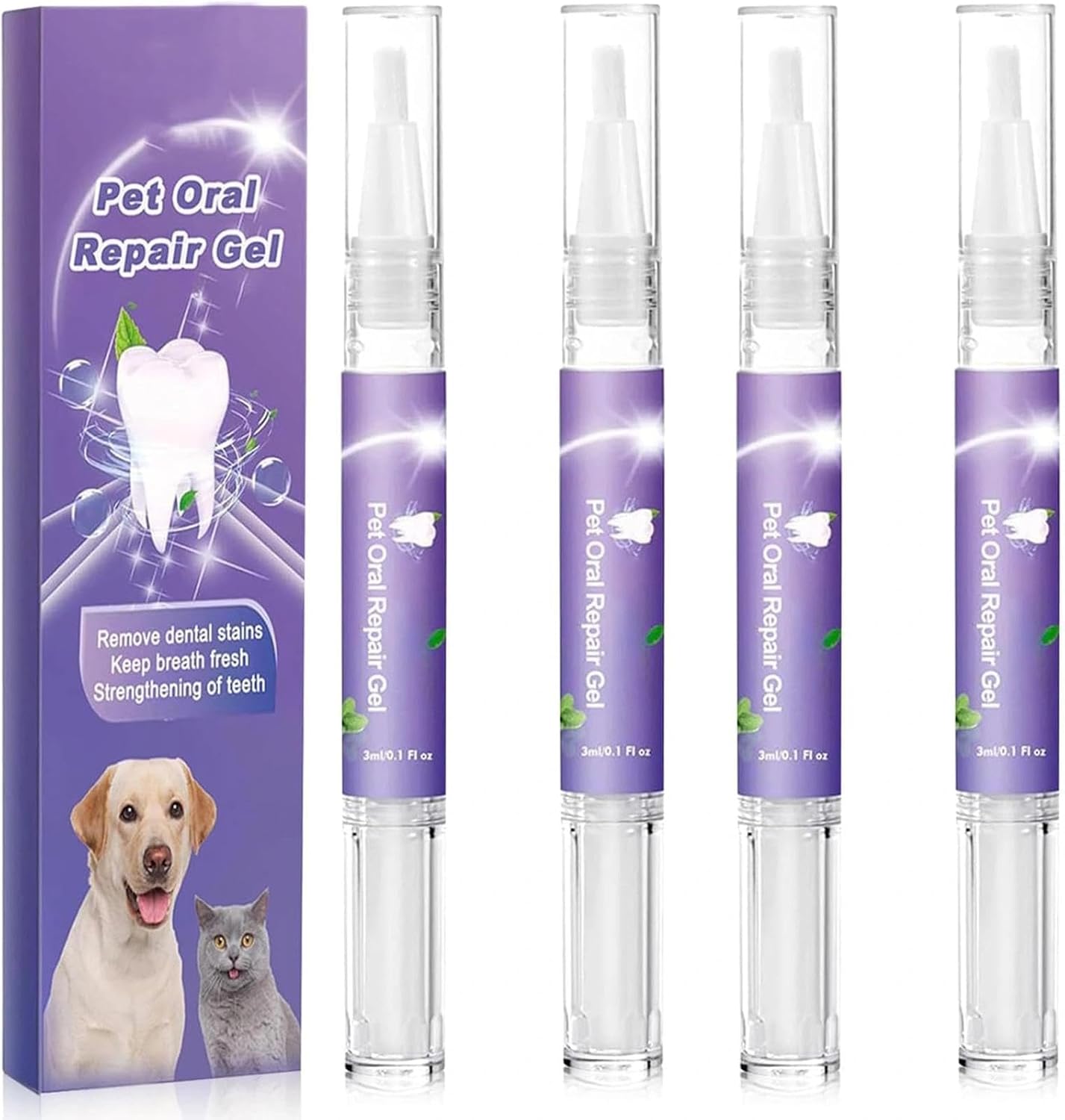 4‑Piece Dog Teeth Cleaning Kit