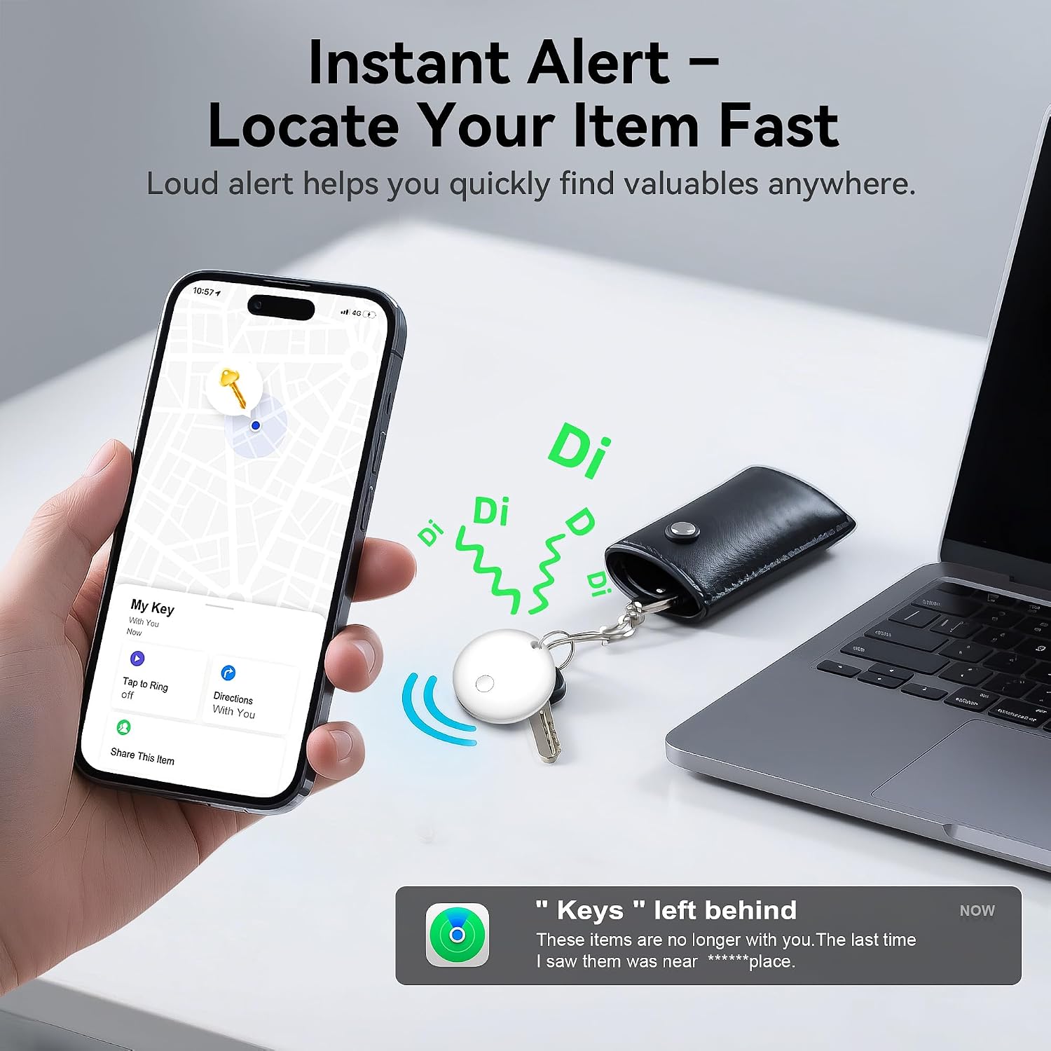 Thumbnail 2 de Air Tracker Tag-2 Pack for Android/iOS with Apple MFi Certification