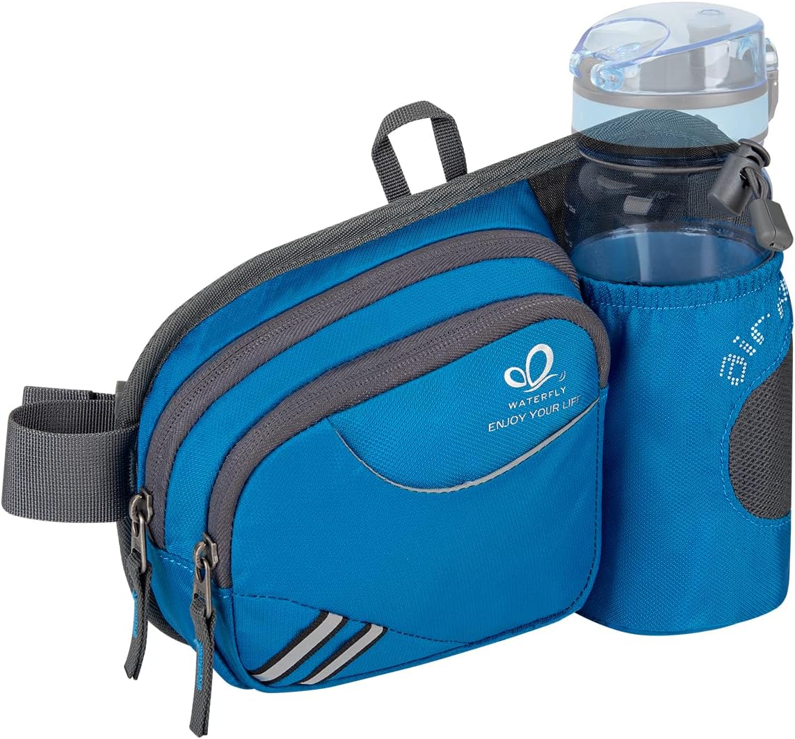 Detalle de WATERFLY Bauchtasche mit Flaschenhalter – wasserdicht, atmungsaktiv und ultraleicht