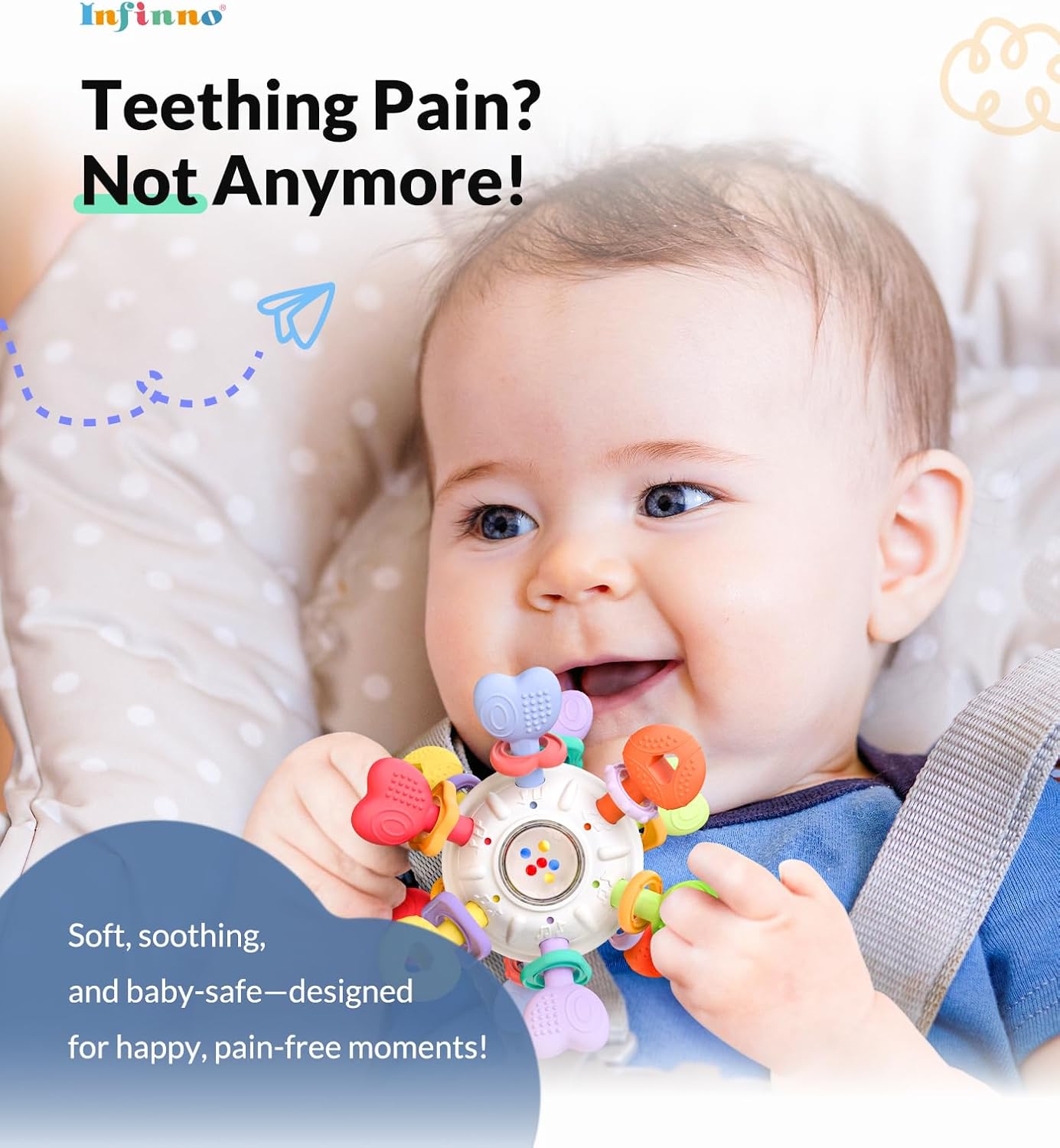 Thumbnail 1 de Baby Teething & Rattle Toy 0–12 months