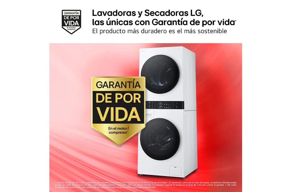 Thumbnail 3 de LG WT1210WWF Torre de lavado y secado 12 kg