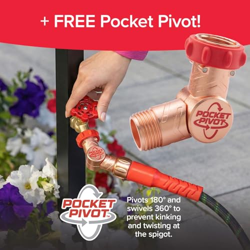 Thumbnail 7 de Pocket Hose Ballistic Double UV Edition 50 FT Expandable Garden Hose with Pocket Pivot Swivel Connector