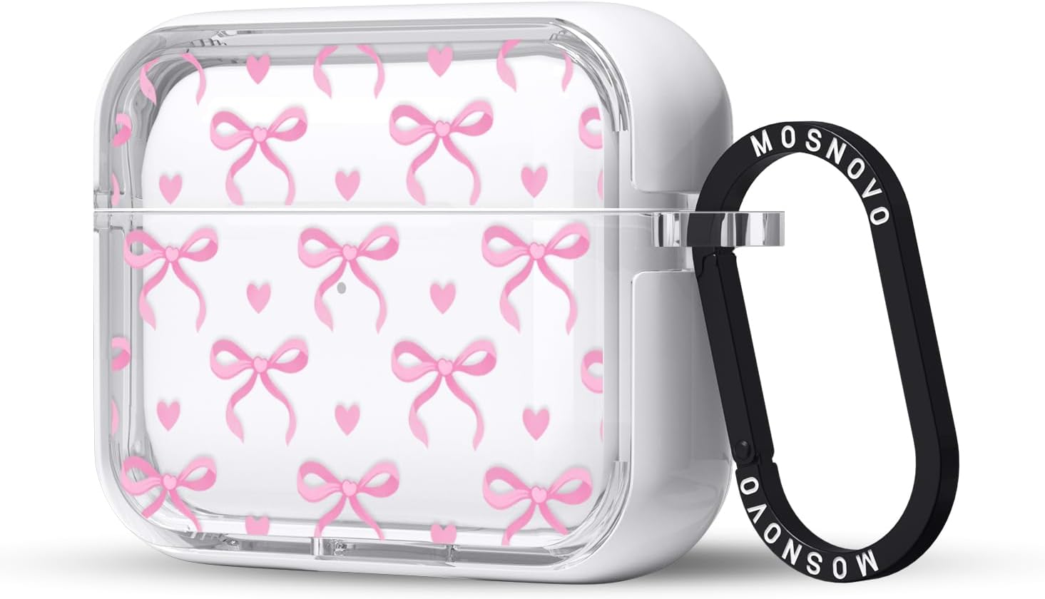 Thumbnail 6 de MOSNOVO Case for AirPods 4: Protective Clear Case with Dual-Layer Shockproof Design and Luxe Metal Ring