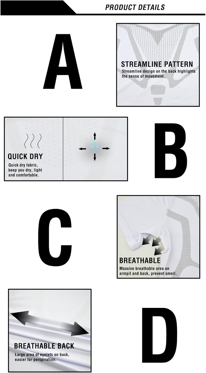 Thumbnail 3 de AMZSPORT Canotta compressione da uomo per sport e base layer a asciugatura rapida