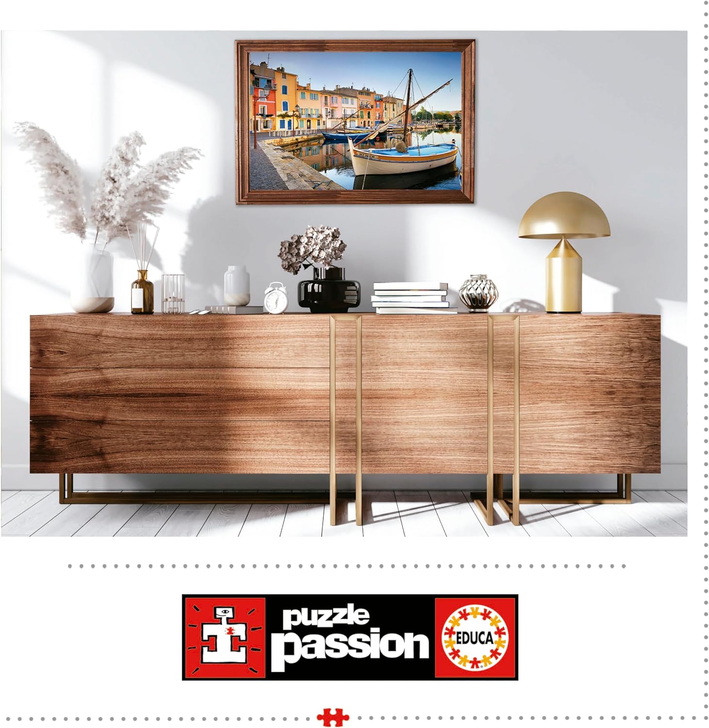 Thumbnail 3 de Puzzle adulte Educa 1000 pièces « Port de Martigues, Provence » (68 x 48 cm)