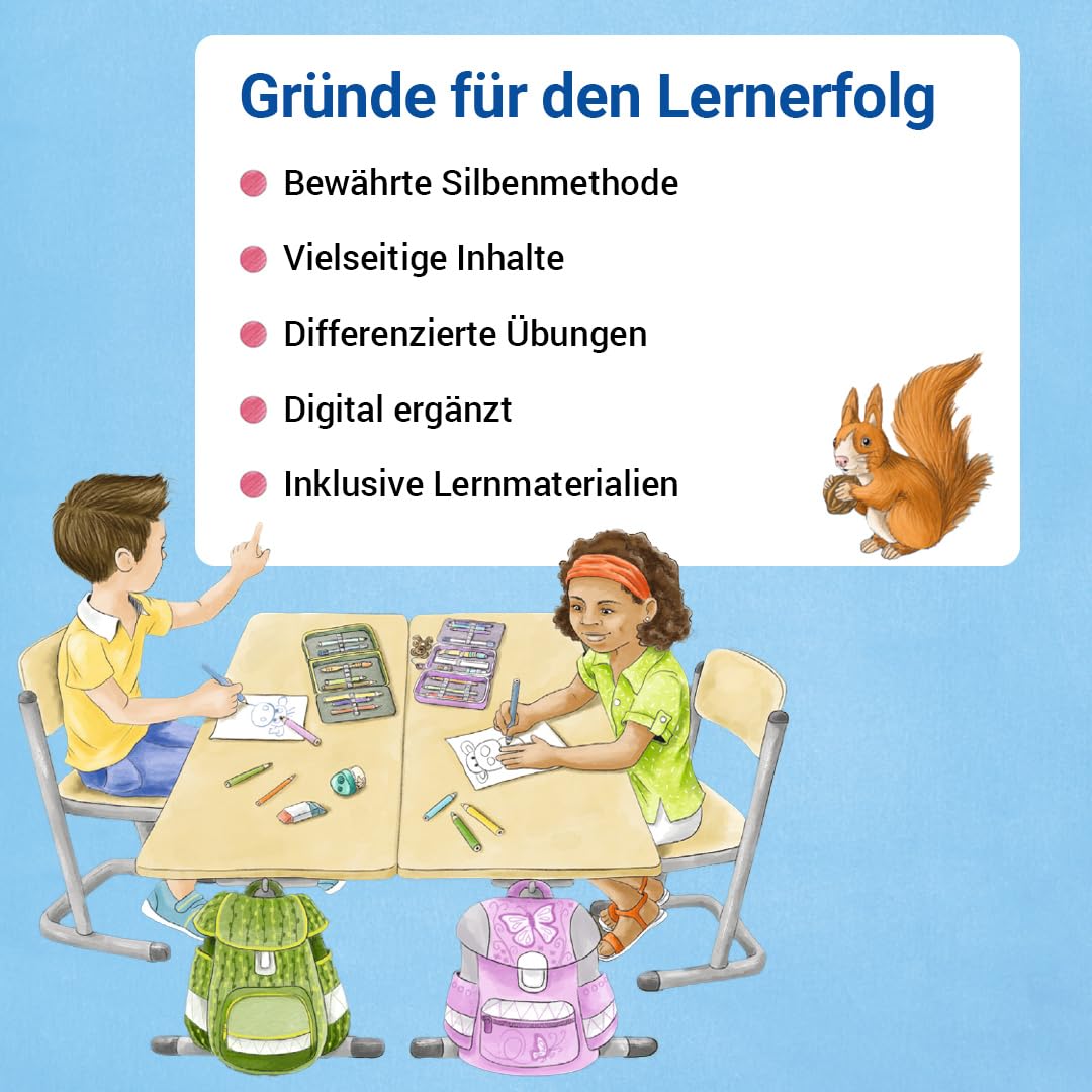 Detalle 2 de Mildenberger Verlag: ABC der Tiere 1 Neubearbeitung – Die Silbenfibel® som läsinlärningsbok
