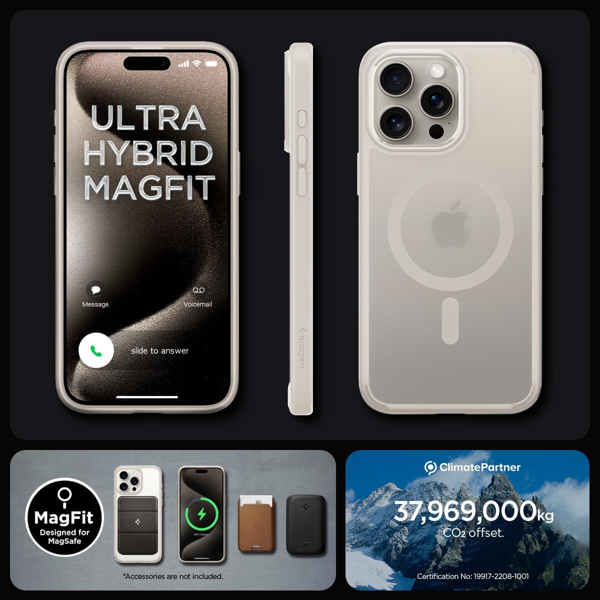Thumbnail 6 de Spigen Ultra Hybrid MagFit iPhone 15 Pro 6,1" — semi-transparent
