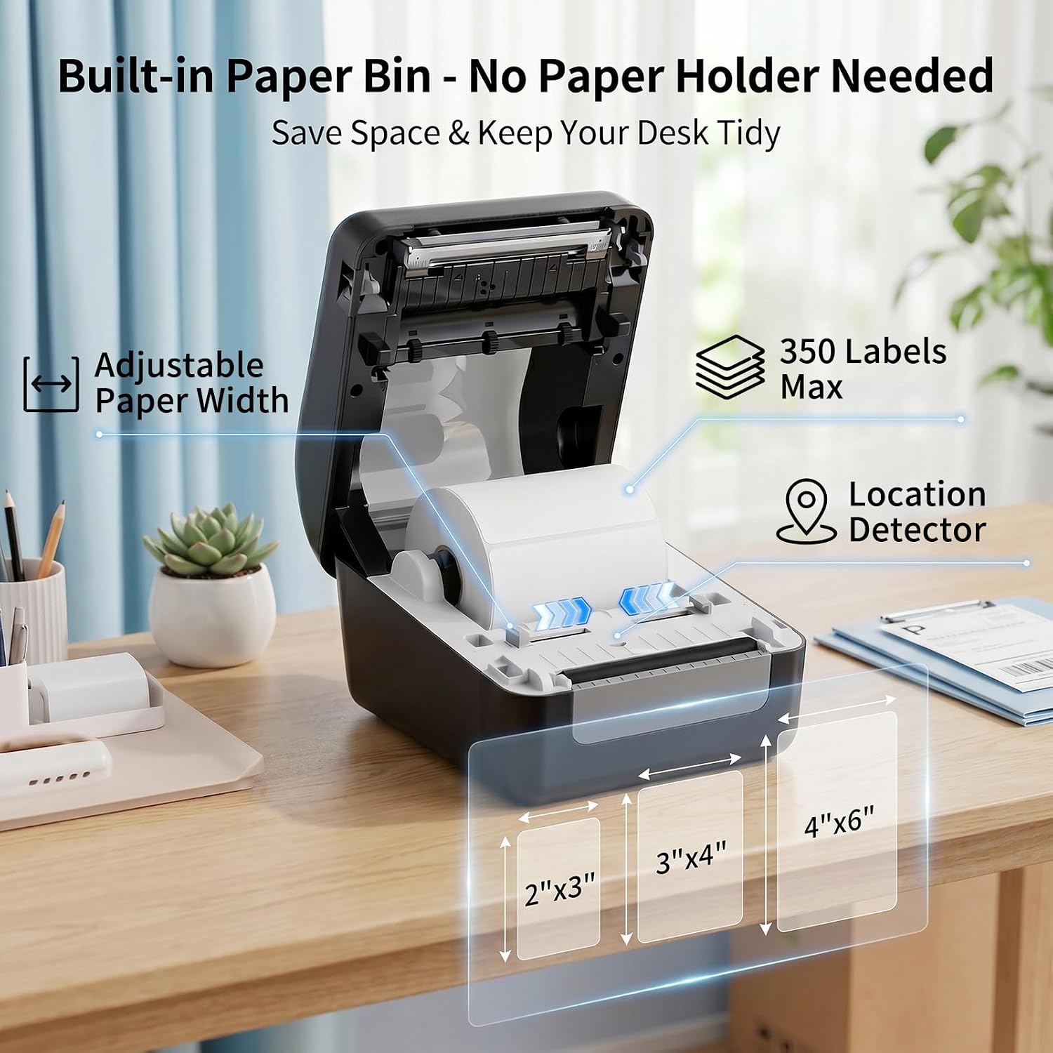 Thumbnail 1 de JADENS 4x6 Wireless Bluetooth Thermal Shipping Label Printer