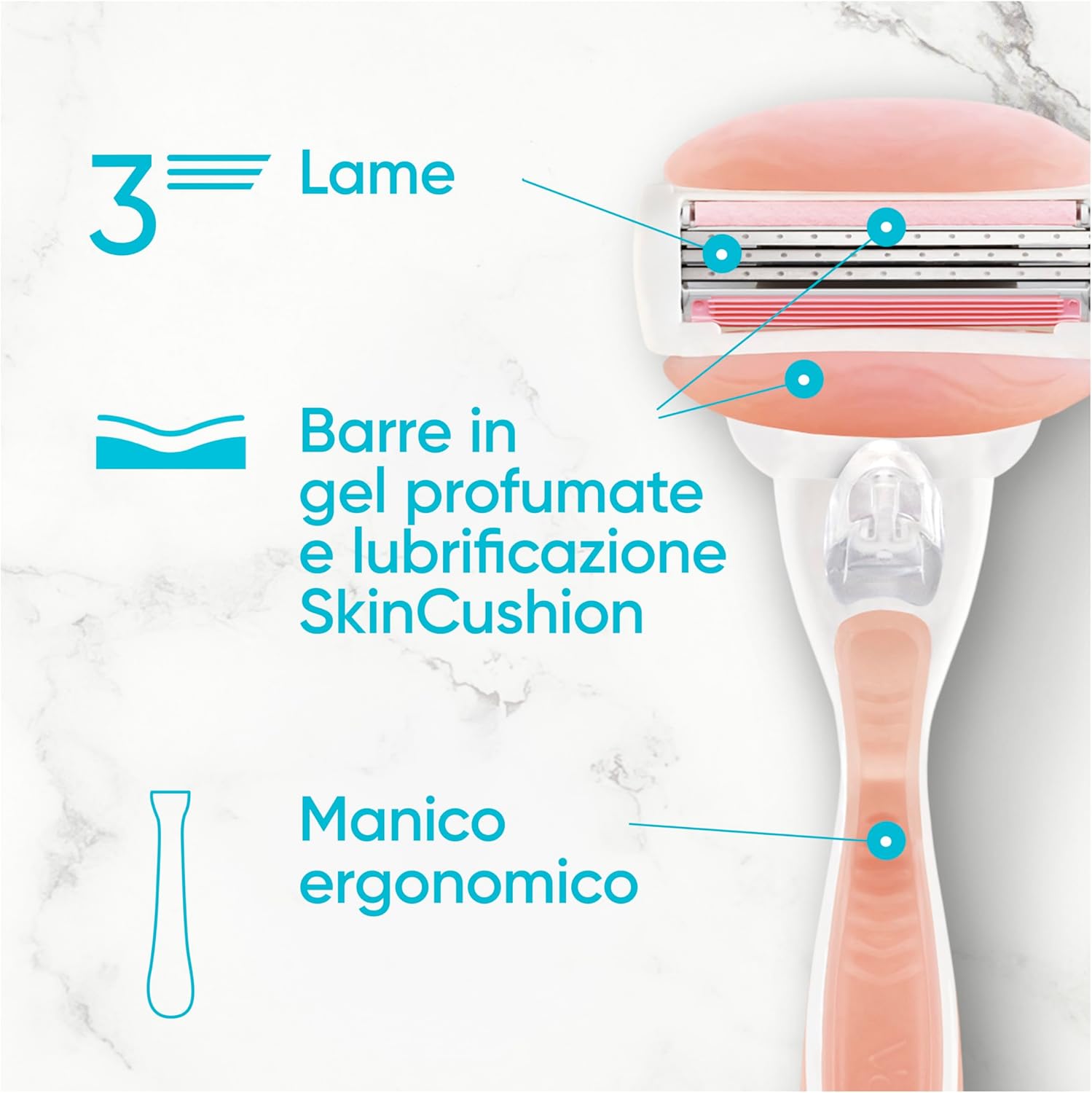 Thumbnail 2 de Gillette Venus Comfortglide Spa Breeze – Ricambi per rasoio da donna con 3 lame incorporate, confezione da 10