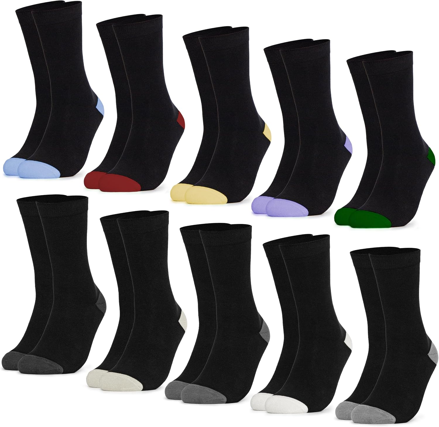 Detalle de Lot de 10 chaussettes femme longues en coton Gertrud