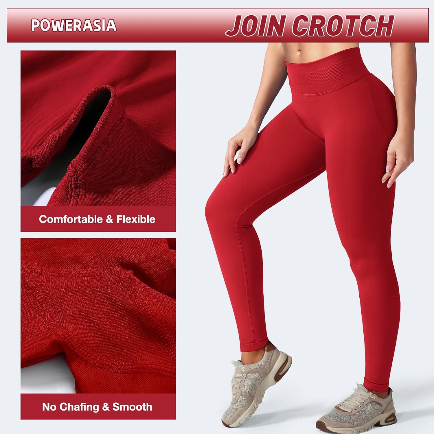 Thumbnail 6 de POWERASIA Women's Scrunch Leggings, 25.6-Inch Inseam