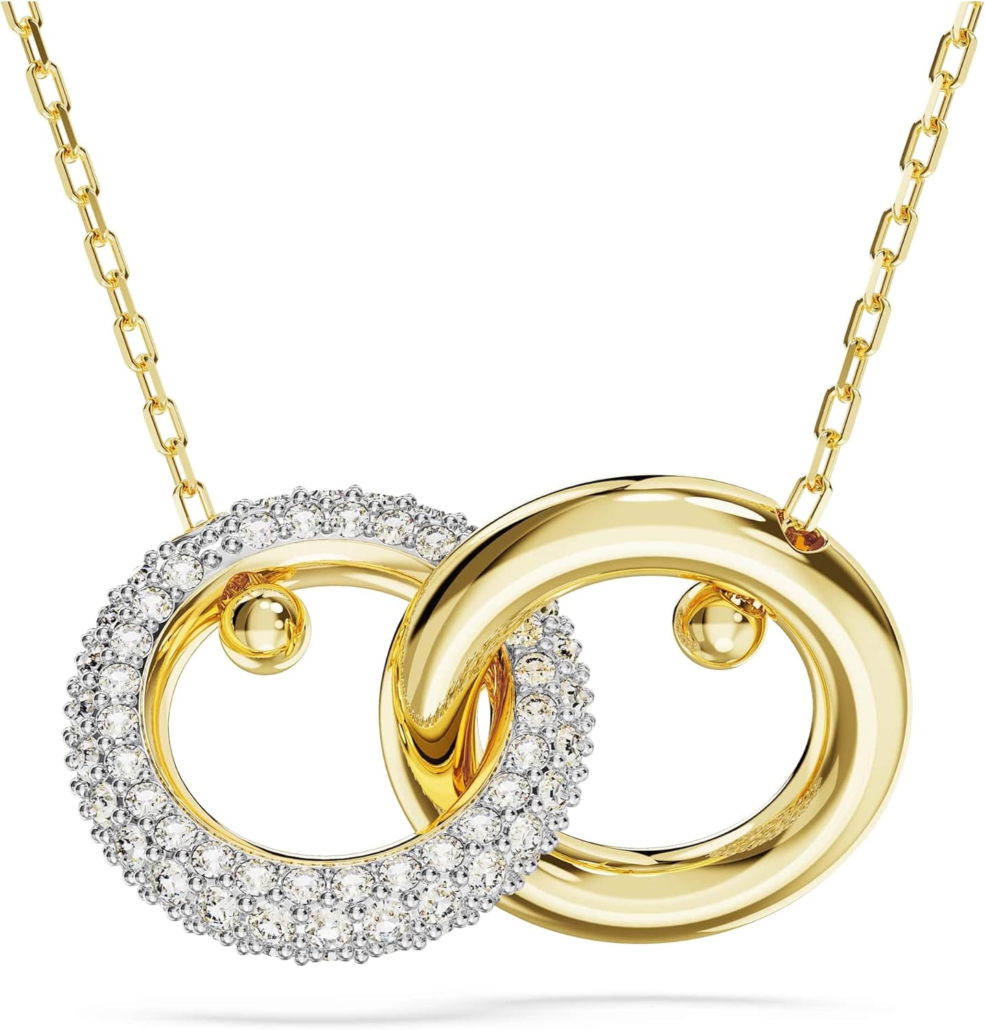 Thumbnail 6 de Swarovski Collar Stone Círculos entrelazados blanco oro rosa 💍