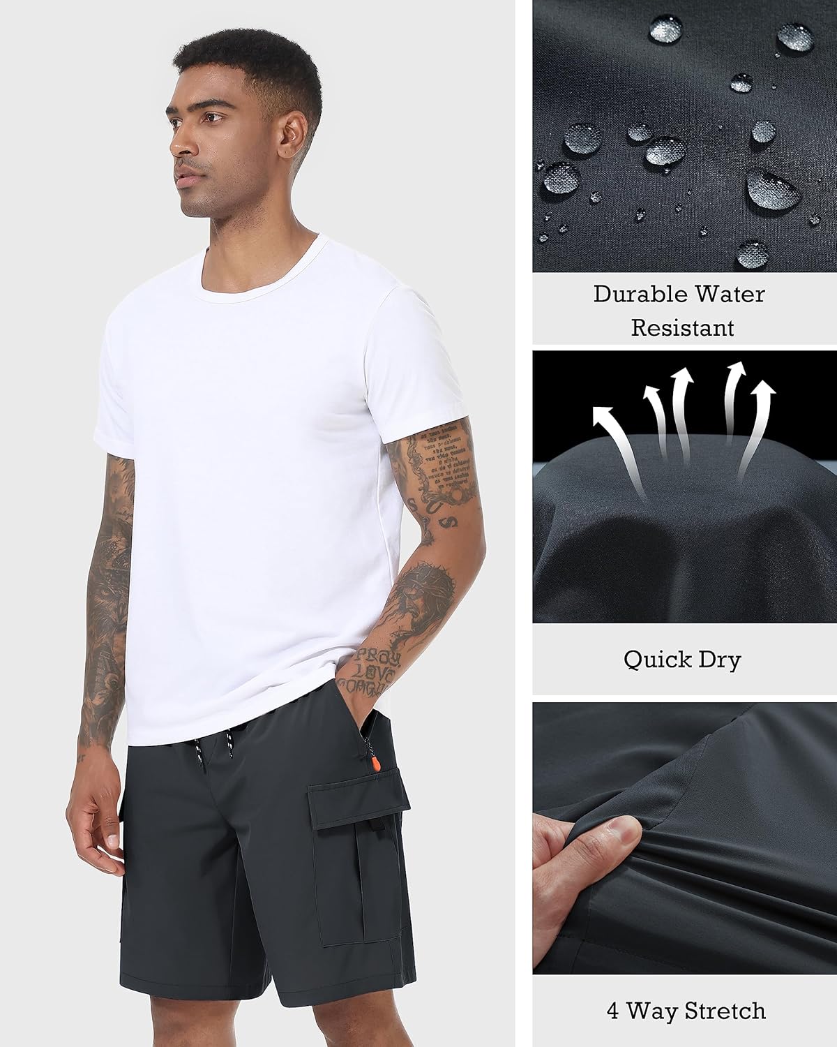 Thumbnail 3 de INNERBUT Men's Cargo Shorts Quick Dry
