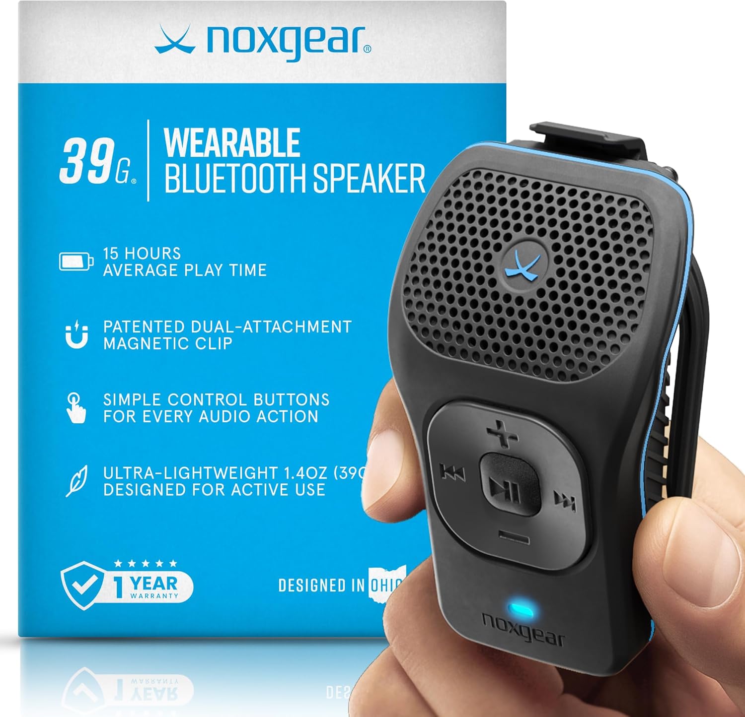 Detalle de noxgear 39g Wearable Bluetooth Speaker 15h
