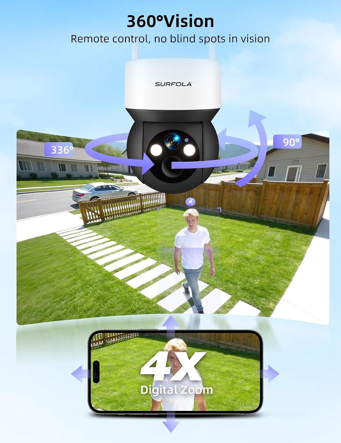 Thumbnail 5 de Surfola SC02-WB 4G Outdoor Camera with Solar Power and 2.5K Video
