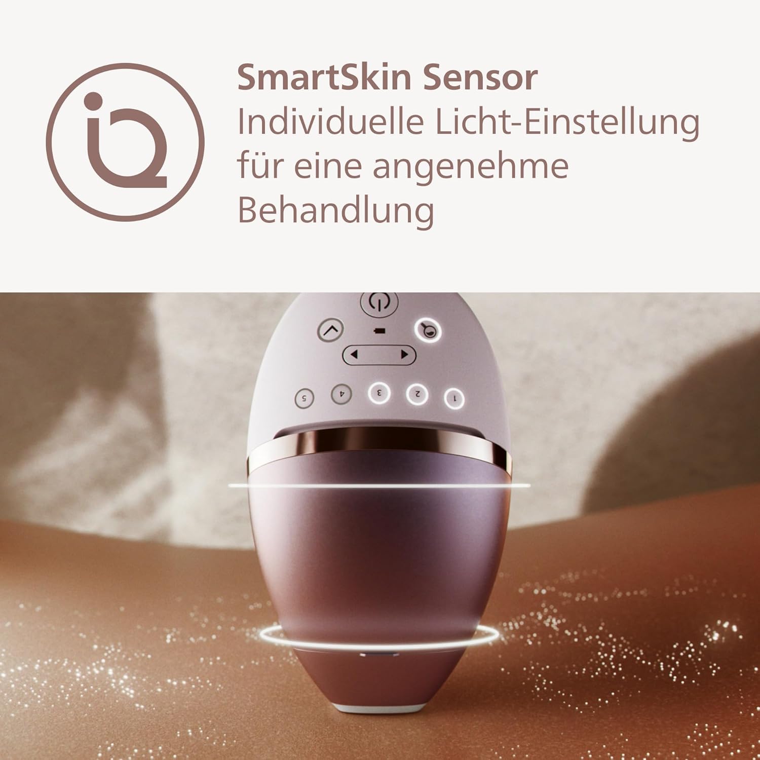 Thumbnail 4 de Philips Lumea IPL 8000 Series BR I944/00 – Haarentfernungsgerät mit SenseIQ Technologie, 2 Aufsätze