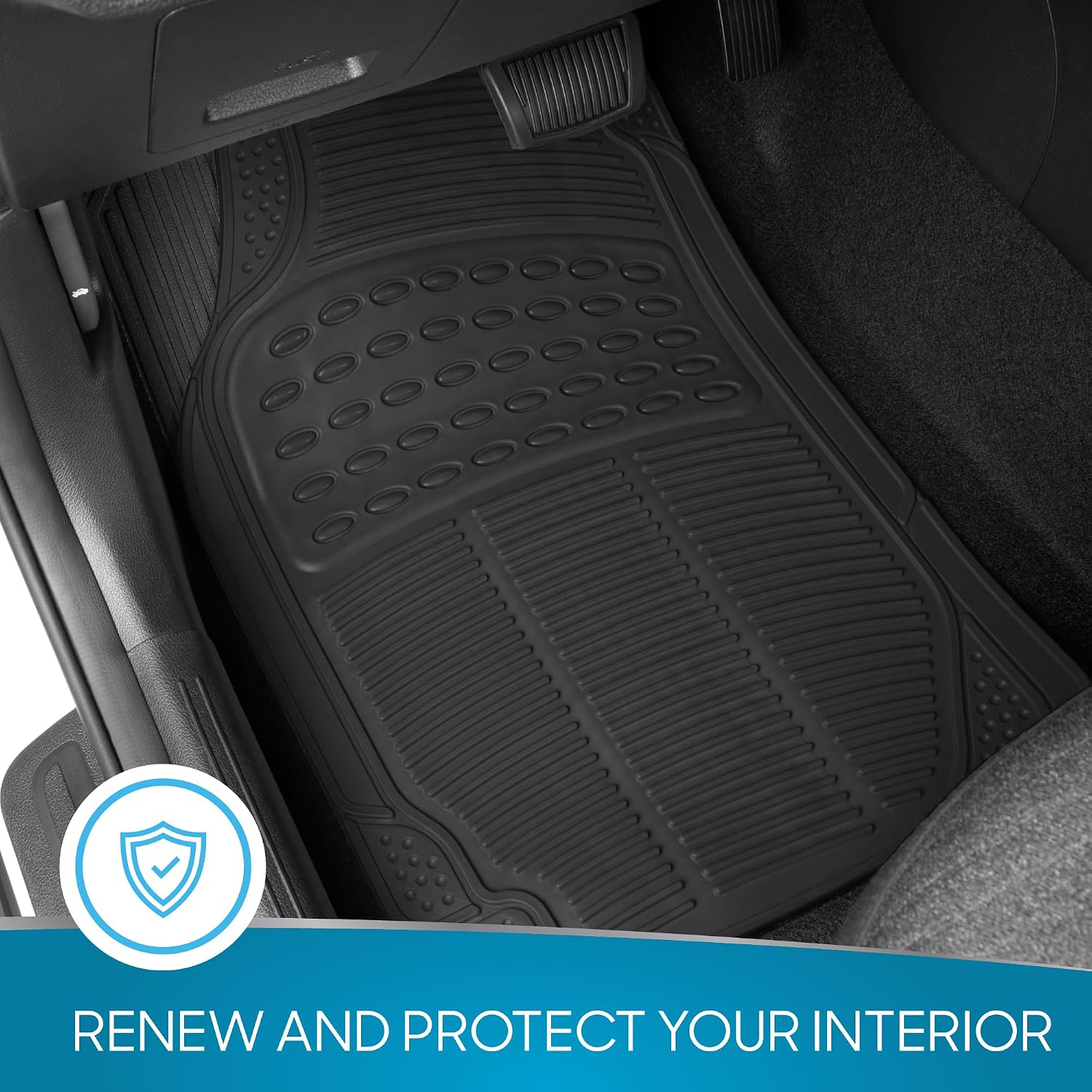 Detalle de BDK Car Floor Mats, 4-Piece