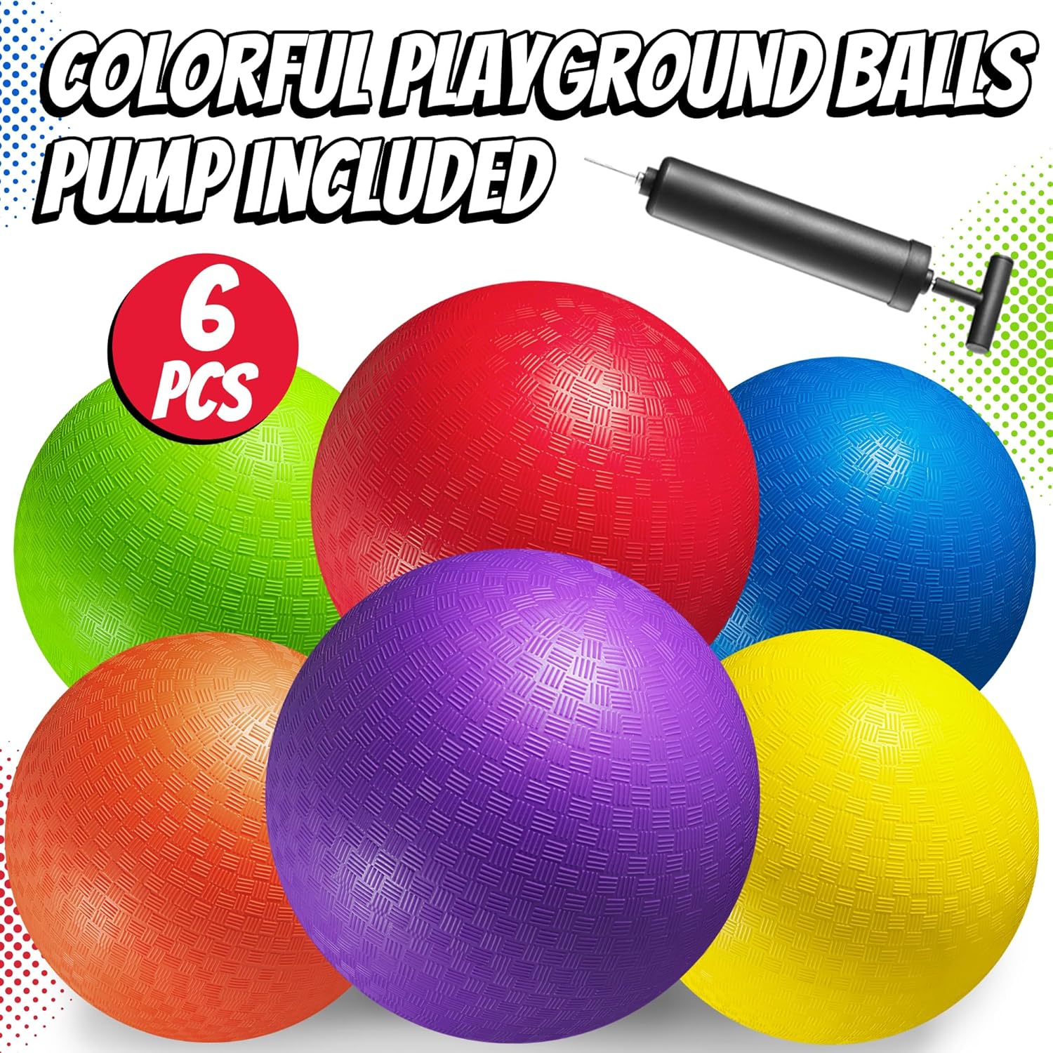 Thumbnail 4 de 8.5 Inch Playground Balls Pack of 6 🏐