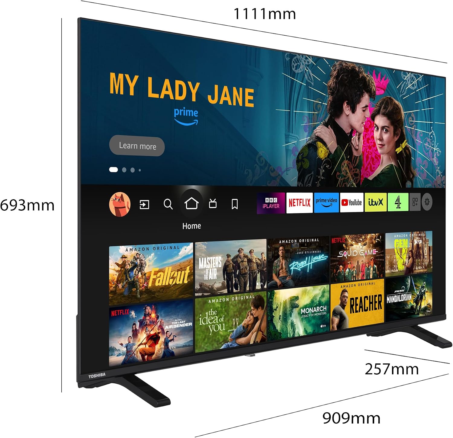 Detalle de Toshiba UF26 Fire 50" 4K Ultra HD LCD Smart Fire TV