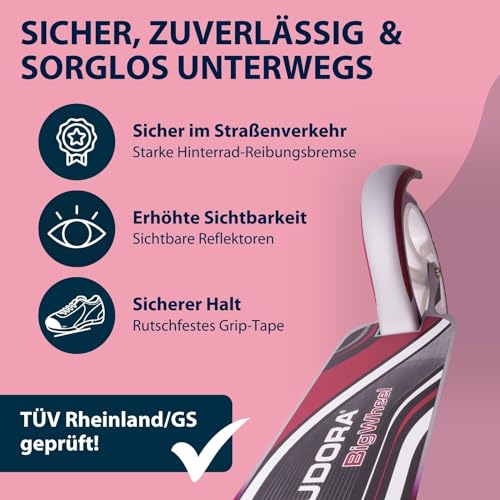 Detalle 2 de HUDORA BigWheel 205-Das Original mit RX Pro Technologie: City-Tretroller klappbar
