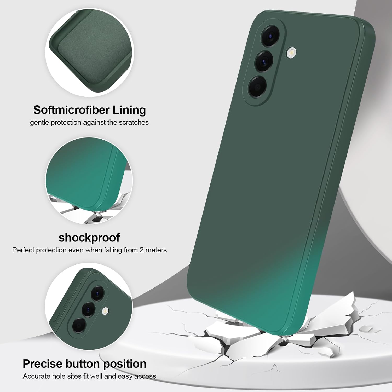 Thumbnail 1 de GiiYoon Hülle für Samsung Galaxy A56 5G – TPU Silikon Case mit Rundumschutz, grün