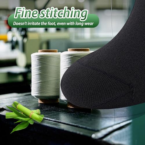 Detalle de SockWaddles Bamboo Trainer Socks – 10 Pairs, Black, Low Cut Seamless, Moisture-Wicking for Men and Women