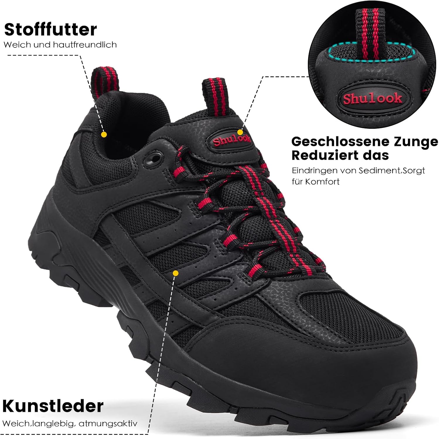 Thumbnail 2 de SHULOOK Herren Wanderschuhe Wasserdicht Trekking