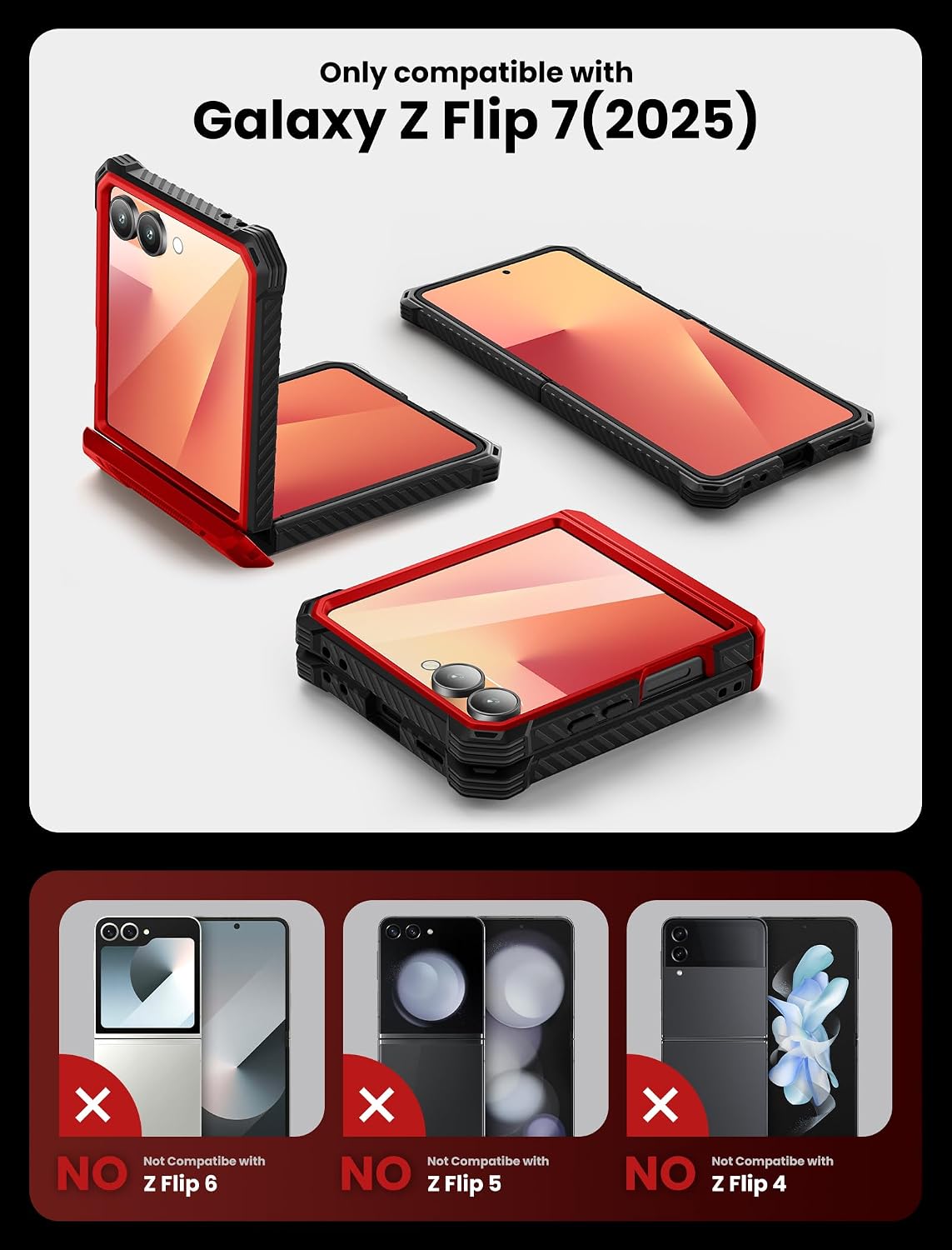Detalle 2 de i-Blason Samsung Galaxy Z Flip 7 Armorbox Case with Stand