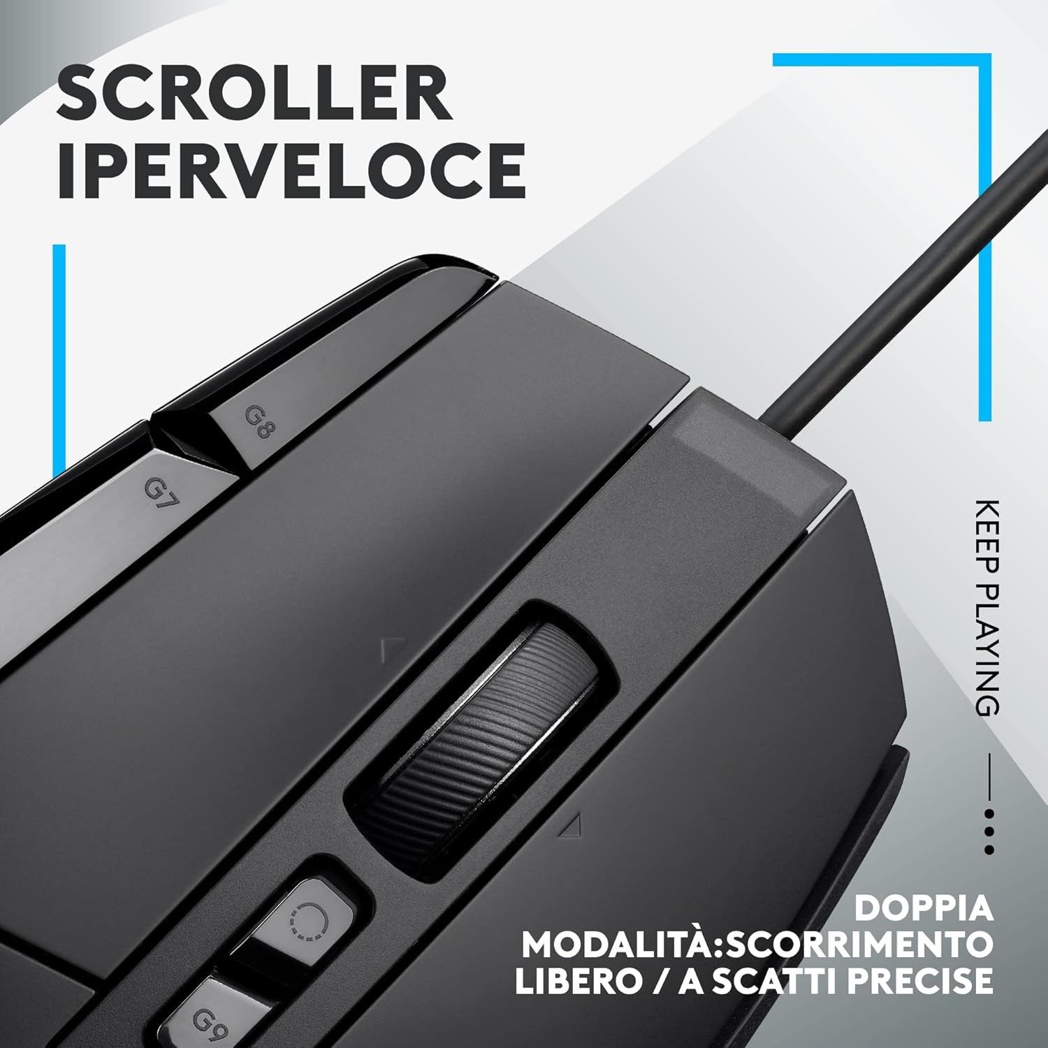 Thumbnail 2 de Logitech G502 X mouse gaming cablato con sensore 25K