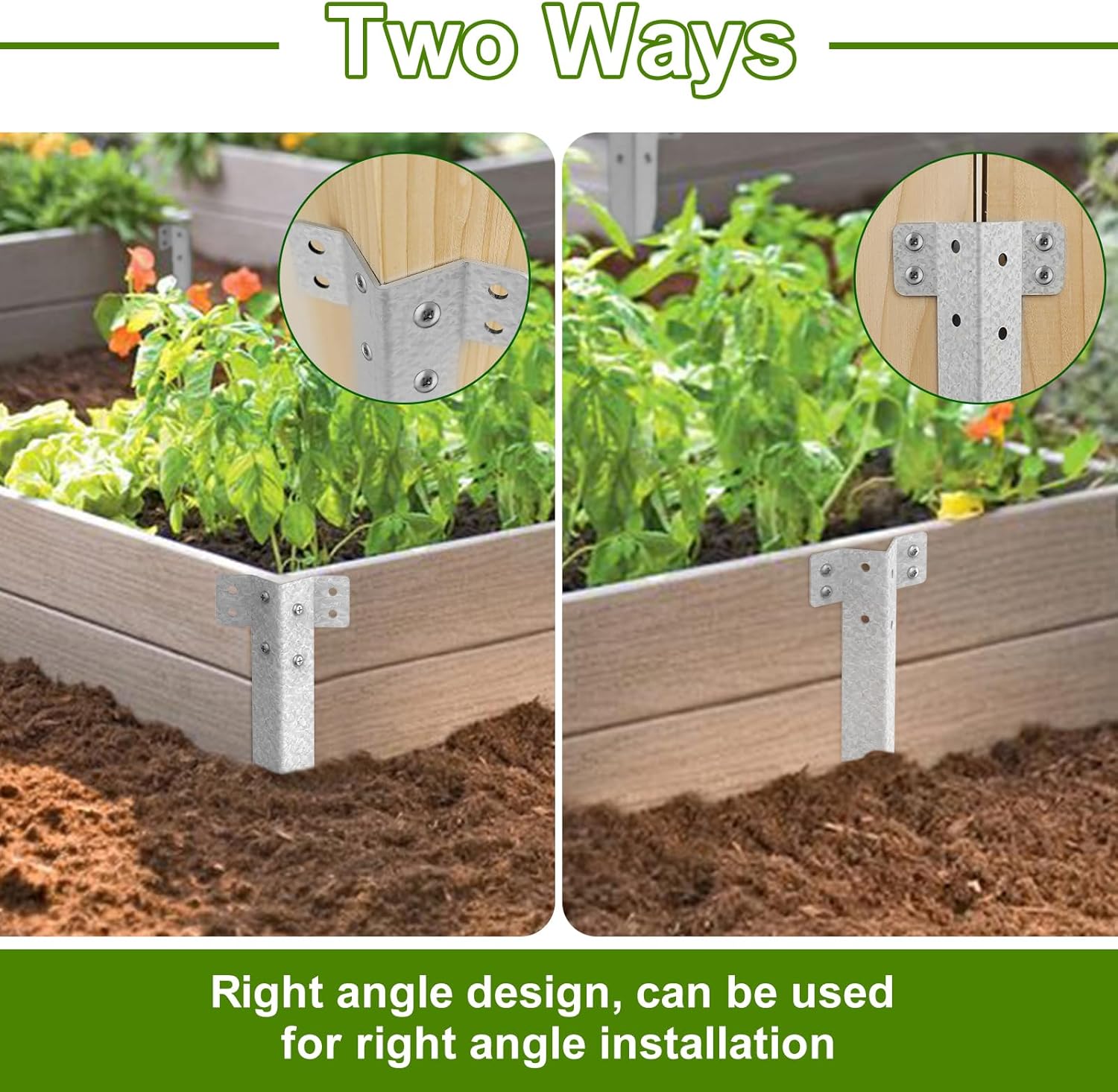 Detalle de 24 Pack railway sleeper brackets for edging