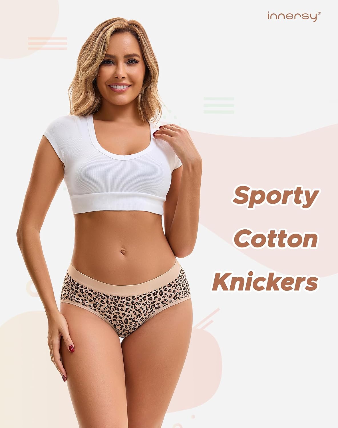Detalle 2 de INNERSY Cotton Knickers Mid Rise 6-pack