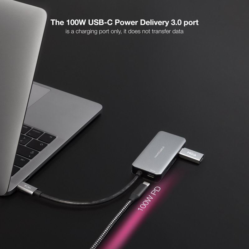 Thumbnail 2 de Nanocable Docking Hub 5 en 1 USB-C a USB 3.2/USB-C/USB-C PD