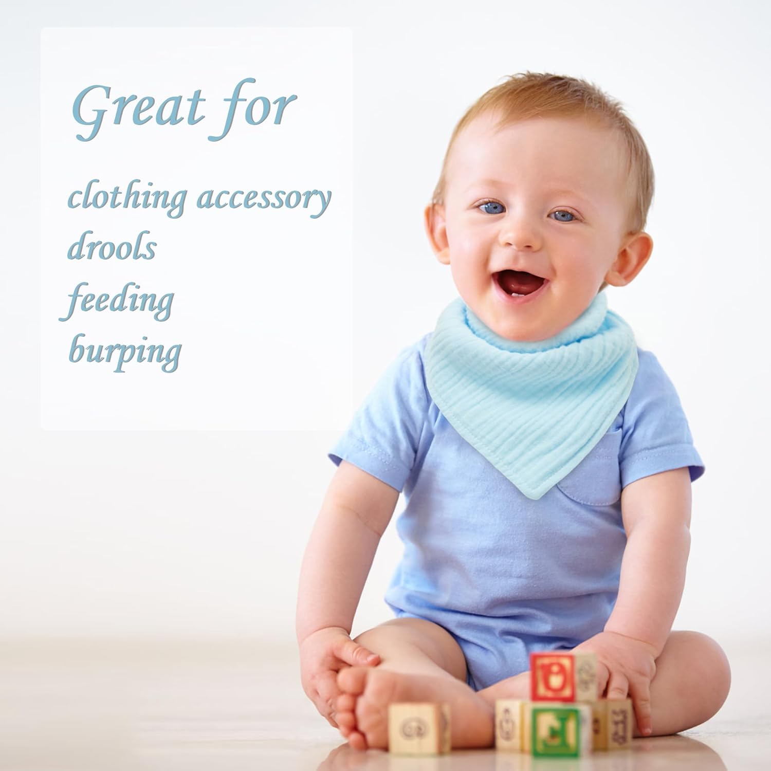 Thumbnail 6 de SLOSH Baby-Lätzchen wasserdicht für Neugeborene (Set) – absorbierend, 2 Druckknöpfe, für 0–36 Monate