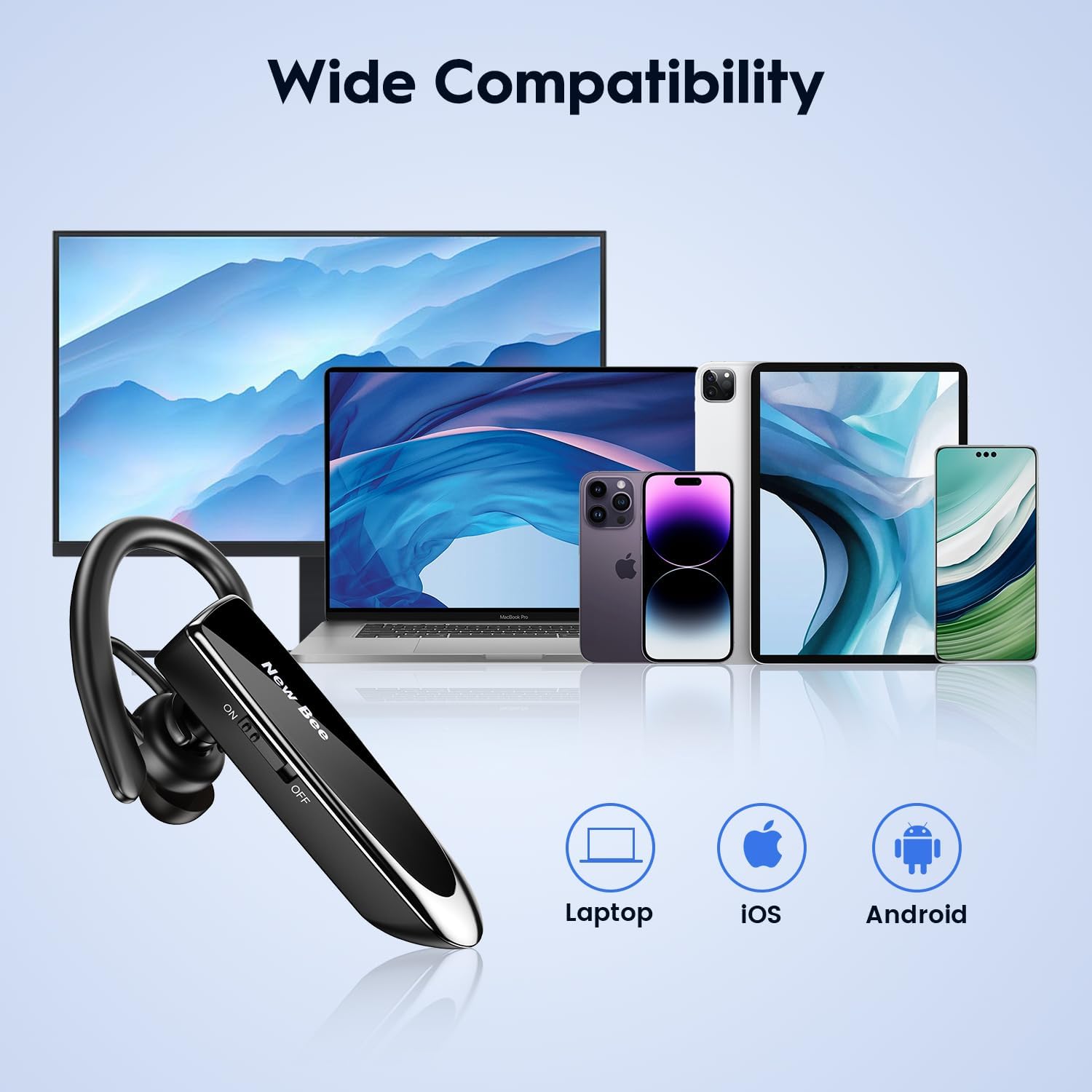 Thumbnail 5 de New Bee V5.0 Oreillette Bluetooth