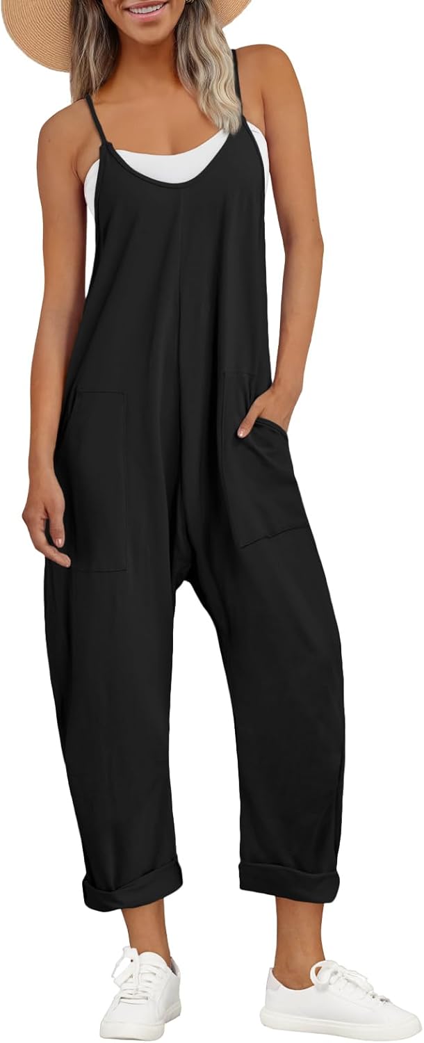 Detalle de AUTOMET Jumpsuits Casual Cotton Spaghetti Strap