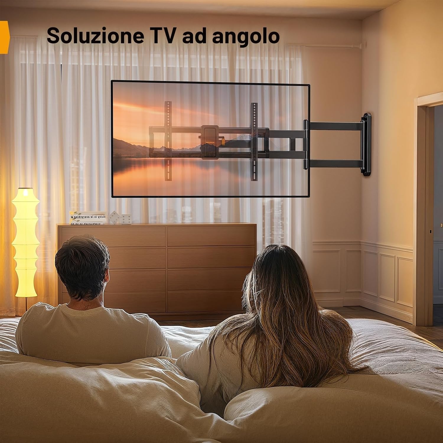Thumbnail 6 de Perlegear Supporto TV Braccio 943 mm per 42–84"