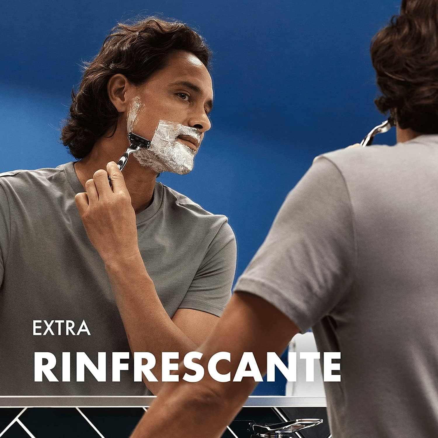 Detalle de Gillette Series Schiuma da Barba Rinfrescante con Eucalipto – 250 ml x6