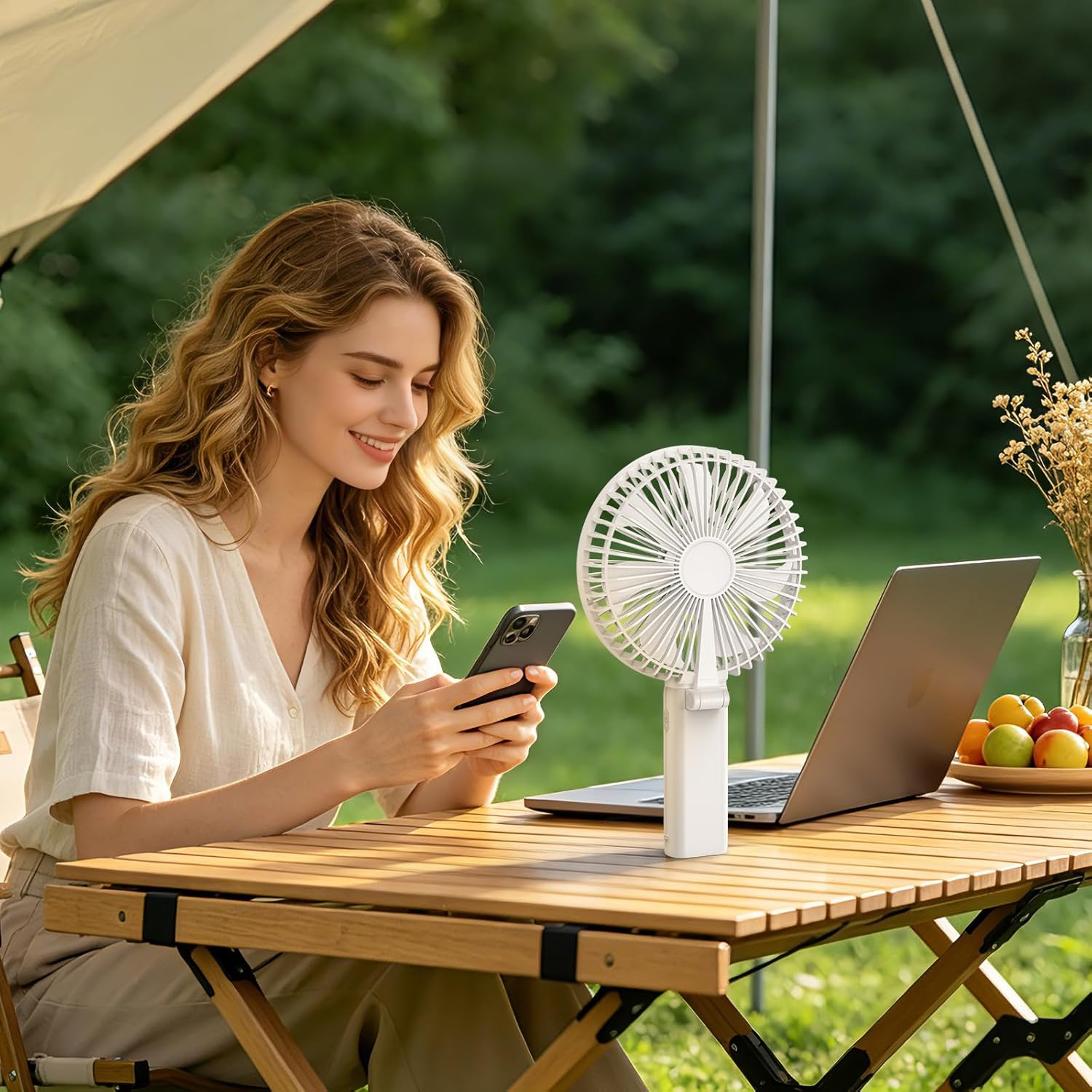 Thumbnail 6 de Bellababy Handheld Fan Rechargeable: 3600mAh Portable Cooler with LED Display