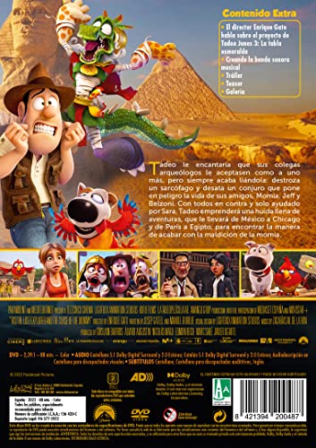 Detalle 2 de Tadeo Jones 3: La Tabla esmeralda (DVD) – Divisa Films