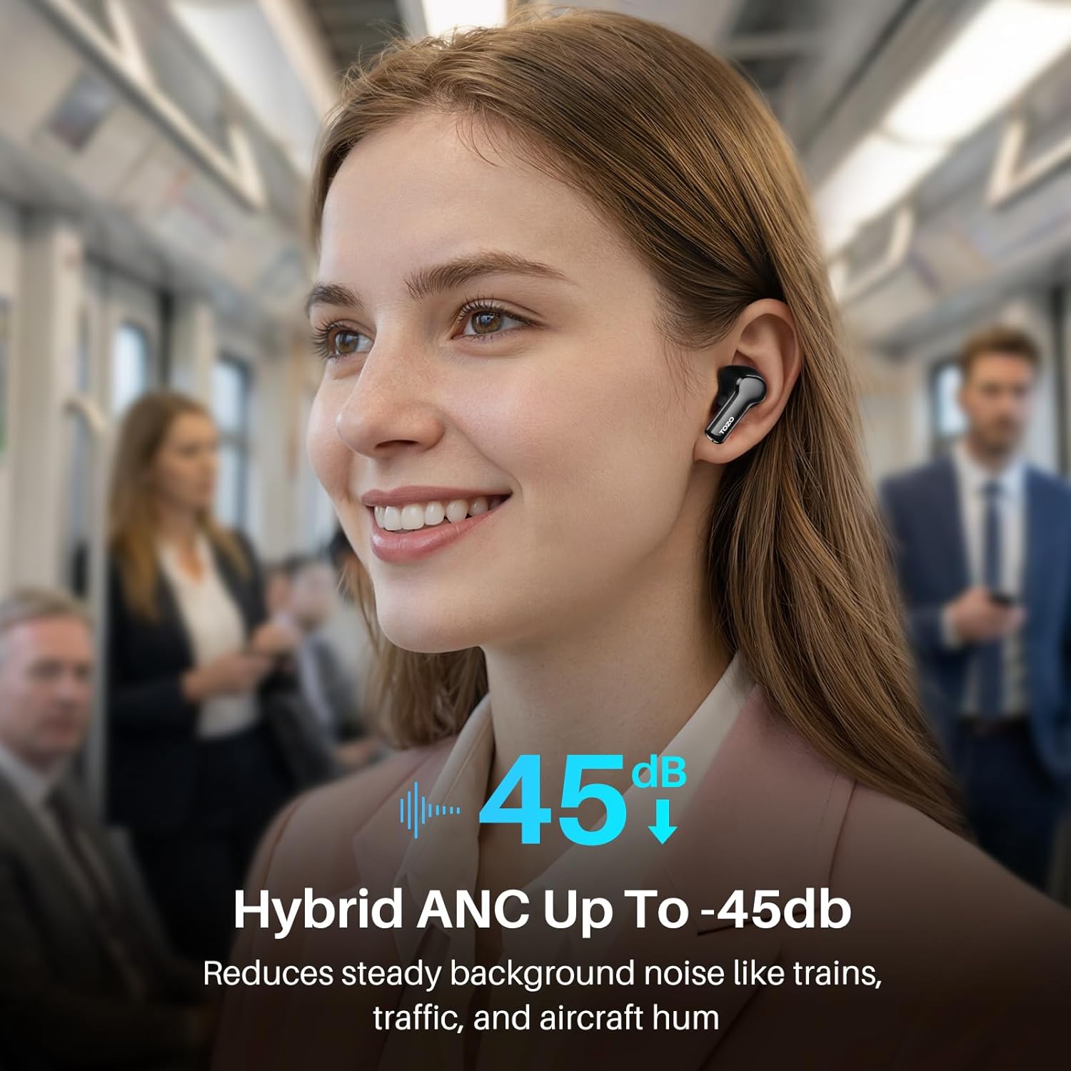 Thumbnail 2 de TOZO NC3 Hybrid ANC earbuds, 55h battery