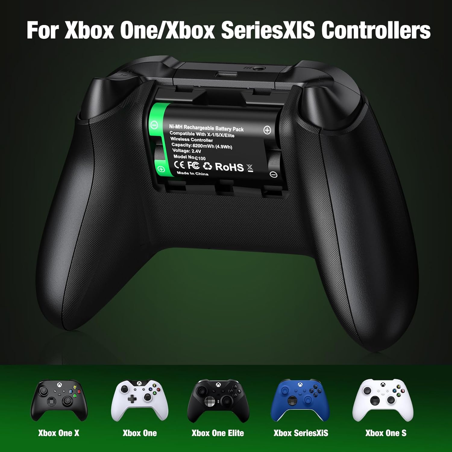 Thumbnail 5 de HELLCOOL Battery Pack Rechargeable 4800mWh for Xbox controllers