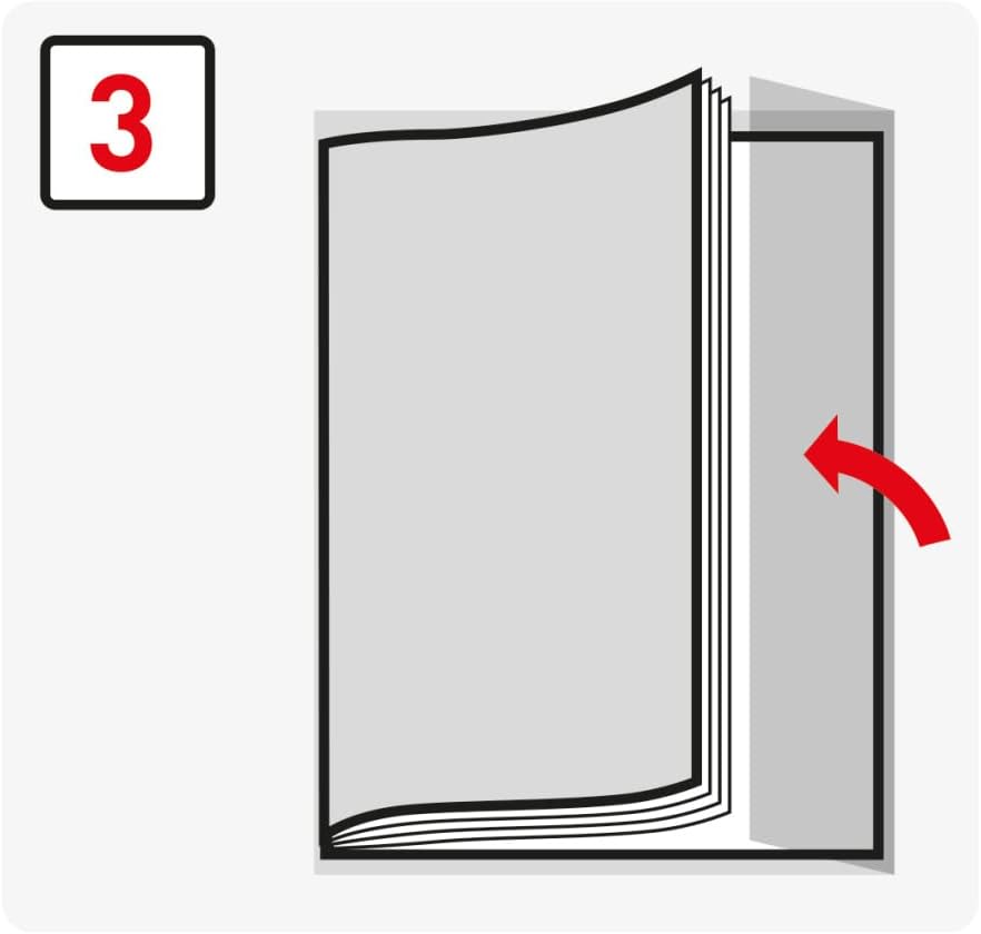 Detalle de Herlitz 50014750 Buchumschlag easy cover – transparente Hülle für Schulbücher, 5 Stück, flexibel 58,5 × 34 cm