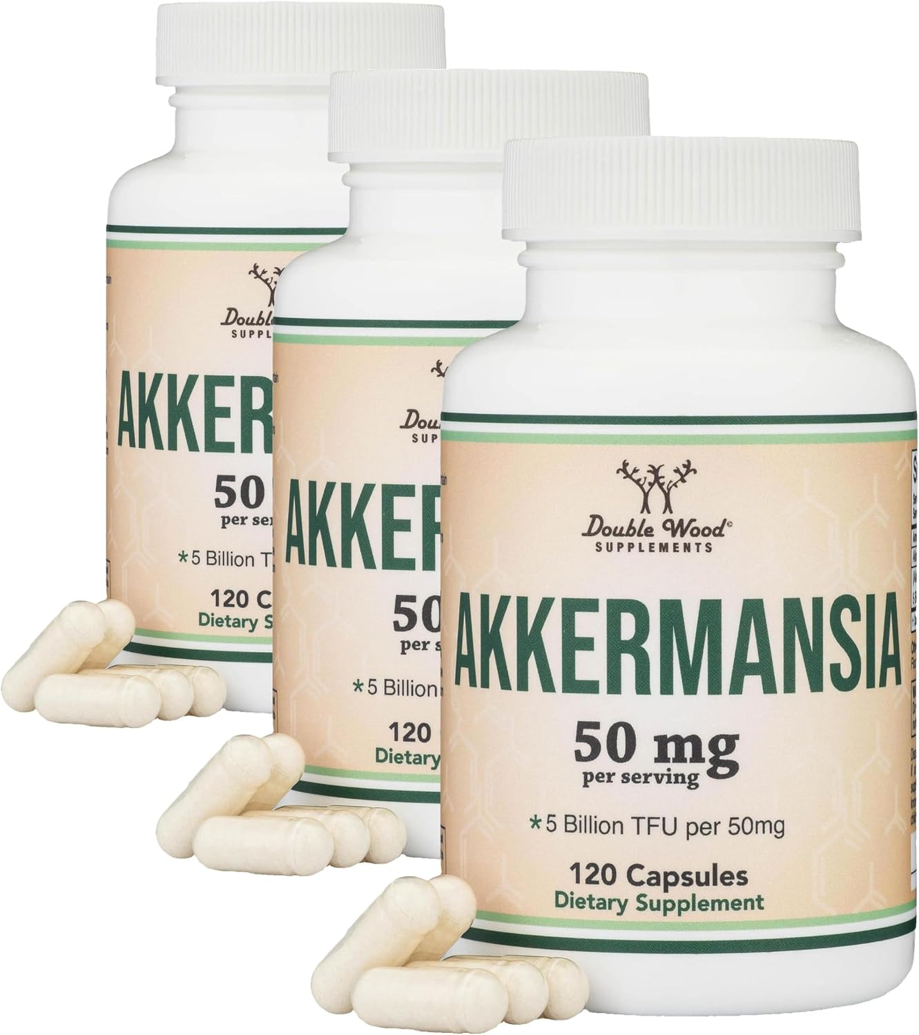 Thumbnail 6 de Double Wood Akkermansia Postbiotic Supplement, 120 Capsules