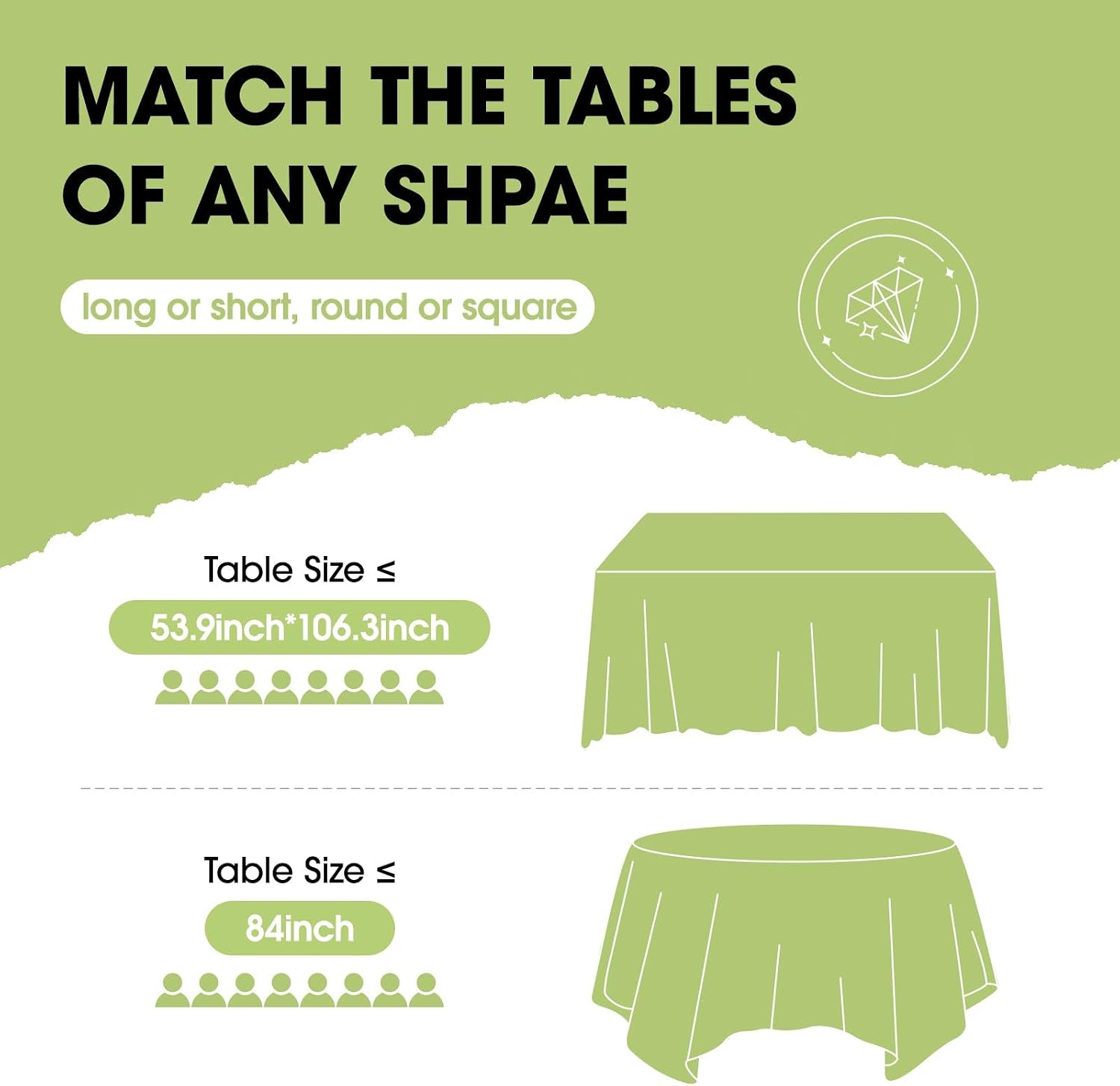 Thumbnail 1 de Pureegg Pink Disposable Tablecloth 54 x 108 in (20 Pack)
