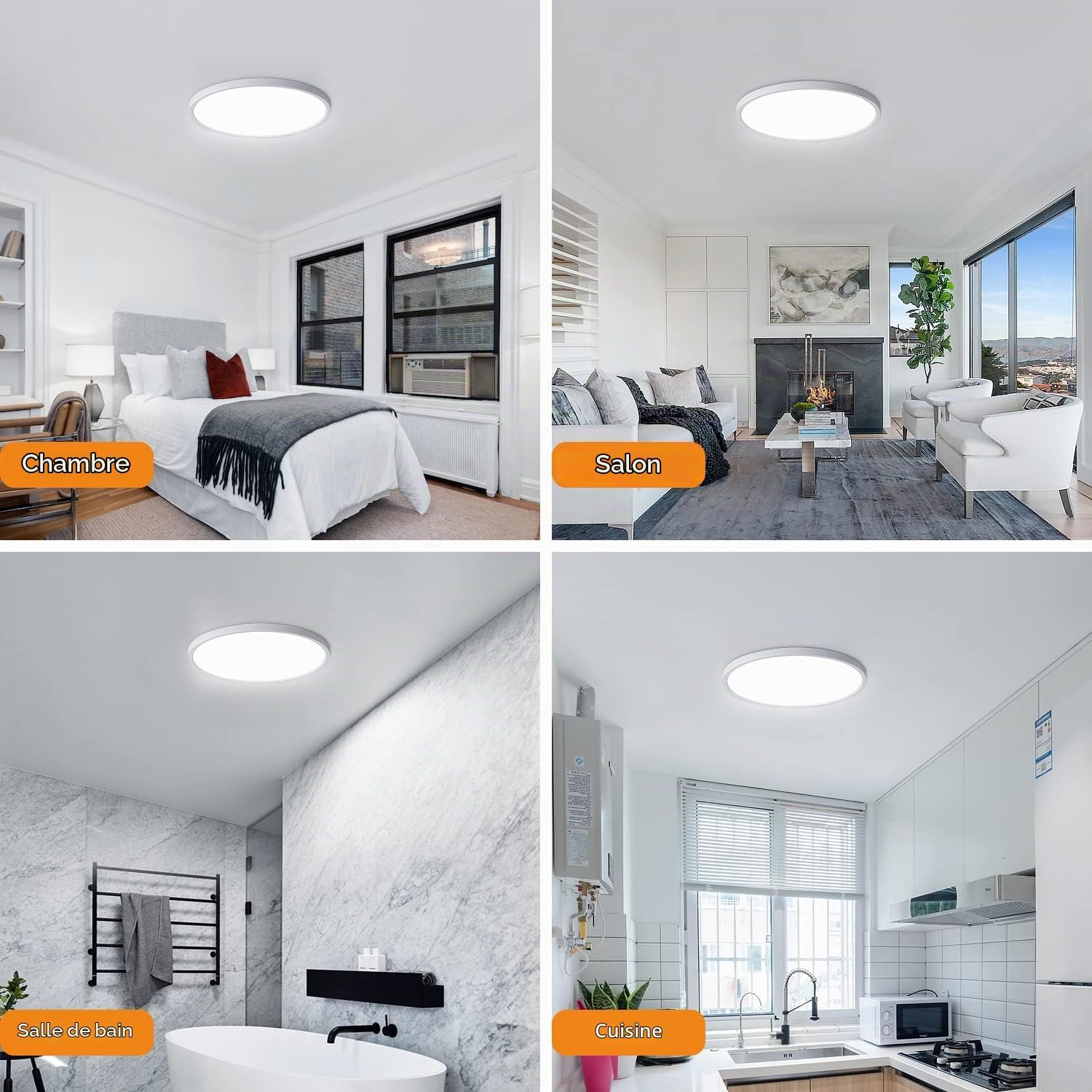 Thumbnail 6 de Comely 037UK-30925706 led-plafondlamp Ø 30 cm, 24 W, IP44, 6500 K
