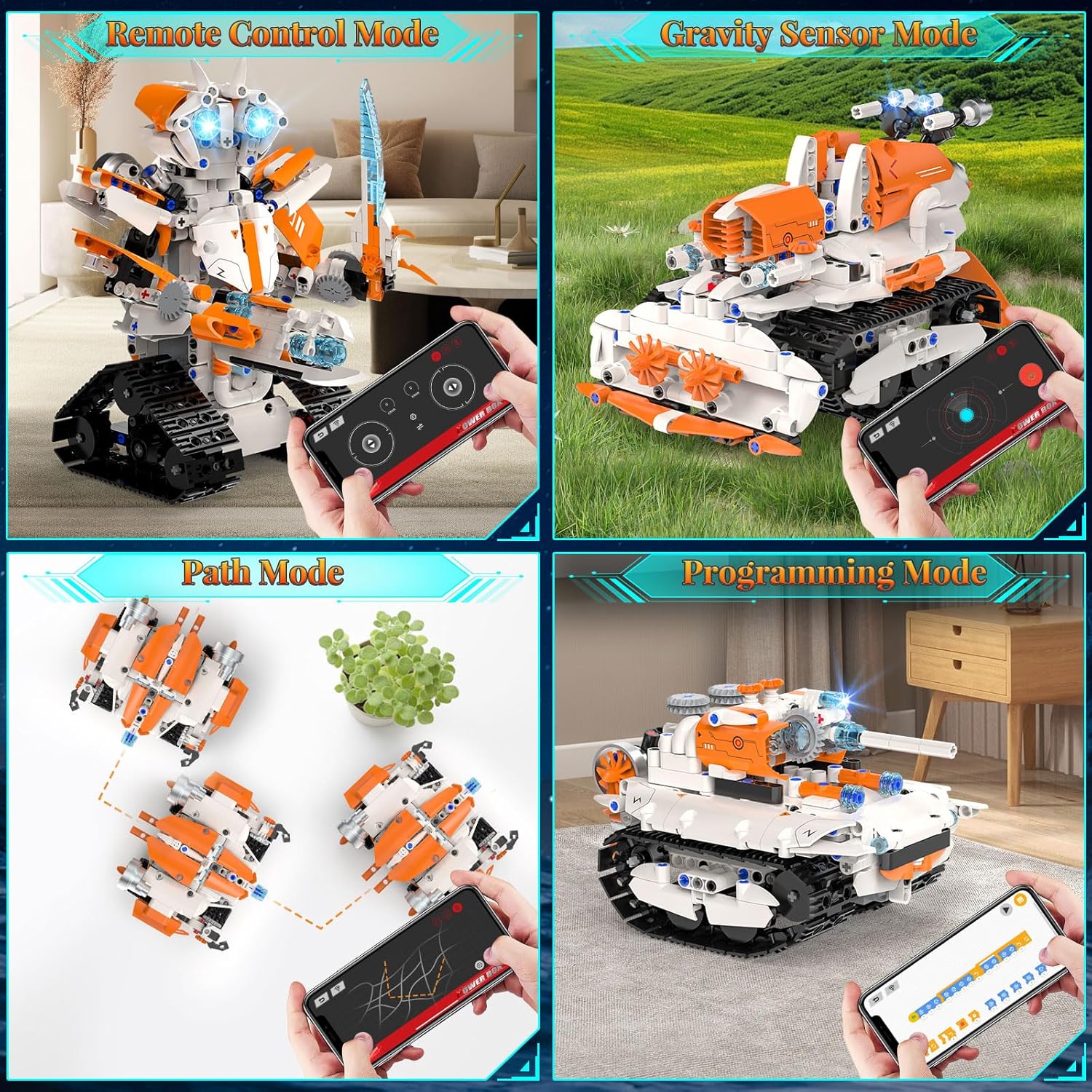 Thumbnail 3 de 689-Piece 5in1 STEM Robot Building Kit for Kids 🤖