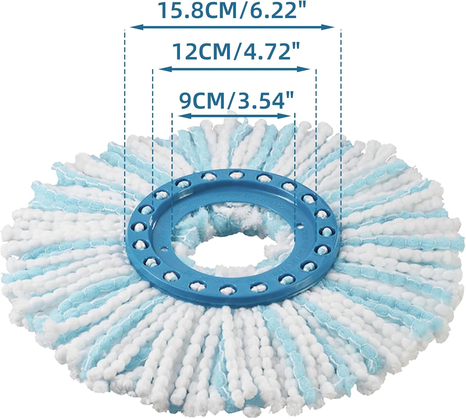 Detalle 2 de Alloytool 52104 – 4 wymienne głowice Micro Duo do mopa Leifheit CLEAN TWIST