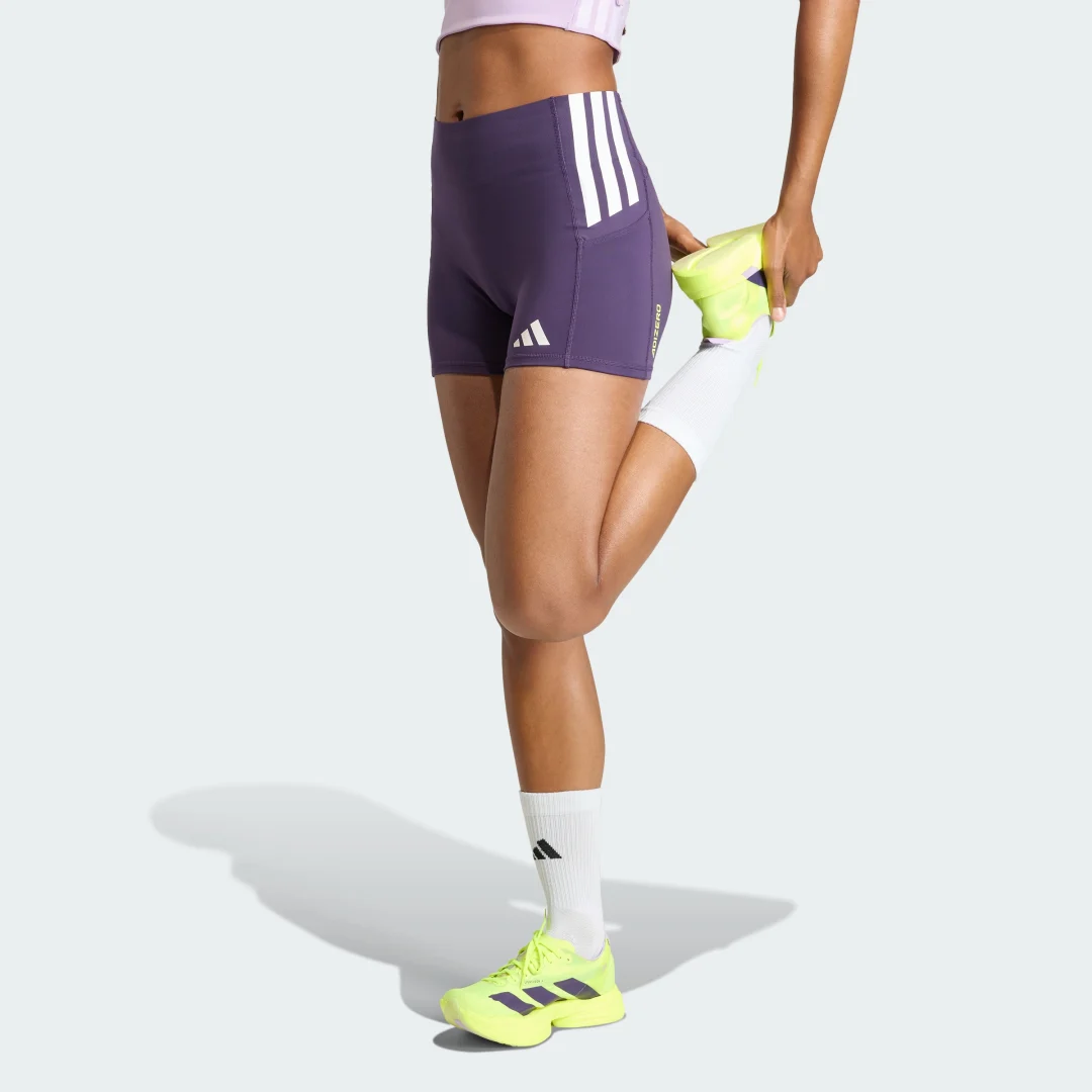 Detalle de Mallas cortas Adizero – Adidas, color violeta