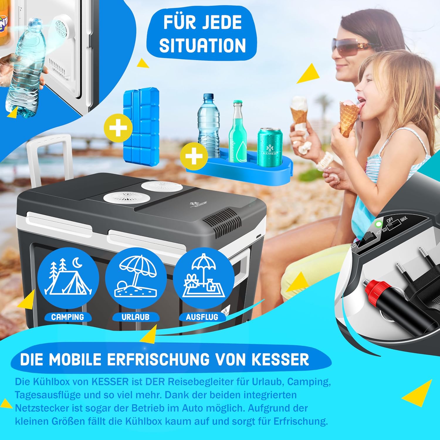 Thumbnail 4 de KESSER Kühlbox 40L mit Rollen