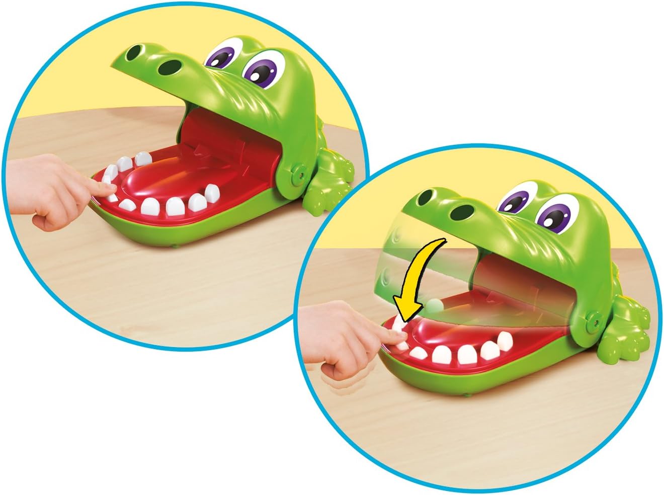 Detalle de Hasbro Gaming Croc’Dentiste : jeu d’adresse Hasbro Gaming B04081750 pour 2 à 4 joueurs